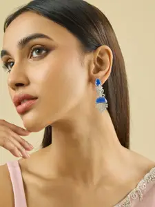 Kushal's Fashion Jewellery Women White Cubic Zircon-Embellished Bridal Kada Bangle