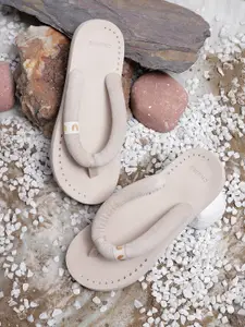 CHUPPS Women BEIGE PLUSH Doctor Ultra soft Ortho Flip-Flops