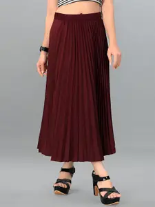 OTABU Pleated Midi Skirt