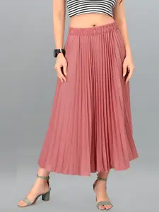 OTABU Pleated Midi Skirt