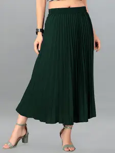 ZWERLON Pleated Midi Skirt