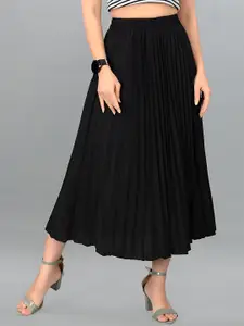 ZWERLON Pleated Midi Skirt