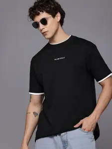 Allen Solly Contrast Panelling Pure Cotton T-shirt