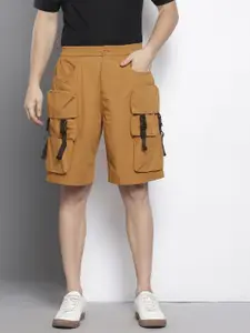 The Indian Garage Co Men Mid-Rise Pure Cotton Relaxed Fit Cargo Shorts