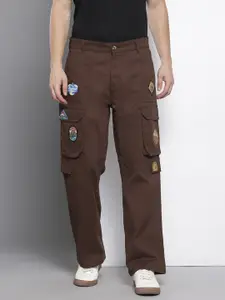 The Indian Garage Co Men Applique Relaxed Cargos