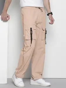 The Indian Garage Co Men Pure Cotton Relaxed Joggers