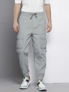 The Indian Garage Co Men Cotton Loose Fit Cargo Joggers