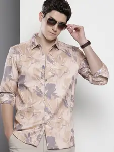 The Indian Garage Co Slim Fit Abstract Printed Casual Shirt