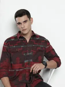 The Indian Garage Co Printed Opaque Relaxed Fit Casual Shirt