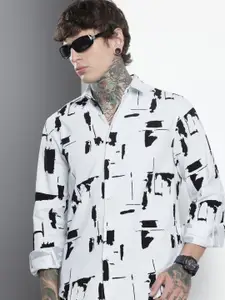 The Indian Garage Co Pure Cotton Opaque Printed Casual Shirt