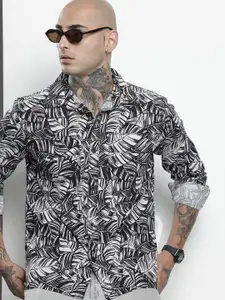 The Indian Garage Co Pure Cotton Tropical Printed Casual Shirt