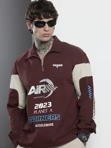 The Indian Garage Co Pure Cotton Relaxed Fit Typography Printed Casual Shirt