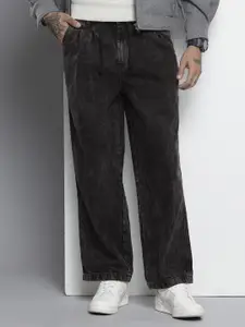 The Indian Garage Co Men Relaxed Fit Light Fade Pure Cotton Jeans