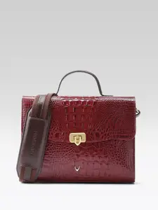Hidesign ALISSON 02 Animal Textured Leather Structured Satchel