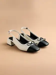 Lino Perros Block Pumps with Bows