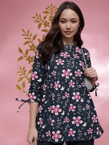 Anouk Rustic Floral Printed Pure Cotton Kurti