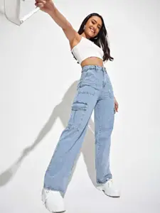 Metronaut Women Cargo Mid rise Jeans