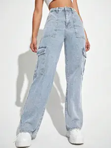 Metronaut Women Cargo Mid rise Jeans