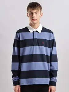 Calvin Klein Jeans Men Striped Polo Collar Pockets T-shirt