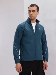 HRX by Hrithik Roshan Mock Collar Rapid-Dry Running Jacket with Toggle Hem