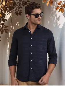 Thomas Scott Men Premium Slim Fit Opaque Casual Shirt