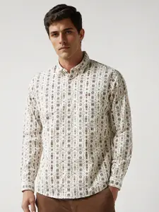 Louis Philippe Jeans Men Slim Fit Opaque Printed Casual Shirt