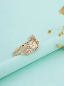 DressBerry Artificial Stone Studded Adjustable Finger Ring