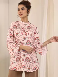 Libas Floral Printed Boat Neck Kurti