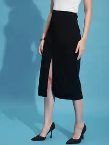 DIMPY GARMENTS Pencil Midi Slit Skirts