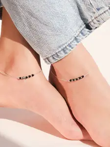 Zavya Rhodium-Plated Anklet