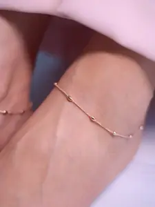 Zavya Rose Gold-Plated Anklet