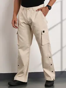 Thomas Scott Men Smart Easy Wash Cargos Trousers