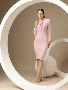 Chemistry Tie-Up Neck Dress