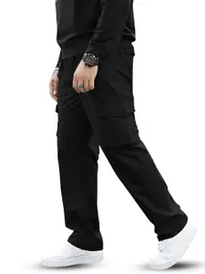 BAESD Men Relaxed High-Rise Cargos Trousers