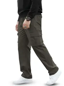 BAESD Men Relaxed High-Rise Cargos Trousers
