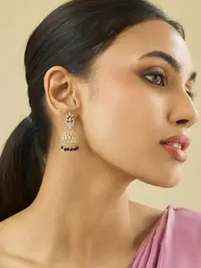 Kushal's Fashion Jewellery Embellished Bridal Rose Gold-Plated CZ-Studded Necklace