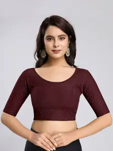 Trendmalls Women Embellished Stitched Saree Blouse