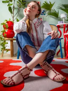 Saint G Women Open Toe Flats