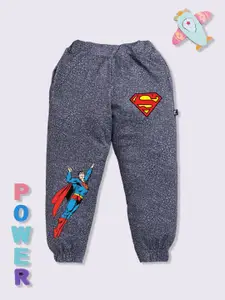YK X Minute Mirth Boys Superman Printed Breathability Joggers