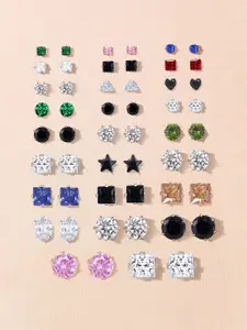 PRIVIU Geometric Studs Earrings