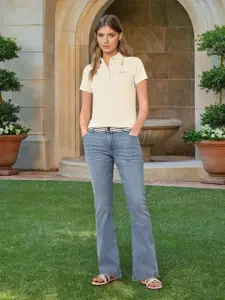 U.S. Polo Assn. Women Women Bootcut Light Fade Stretchable Jeans