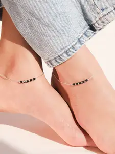 Zavya Rhodium-Plated Anklet