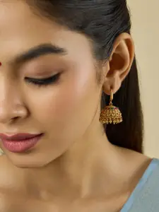 Kushal's Fashion Jewellery Dome Shaped Jhumkas Earrings