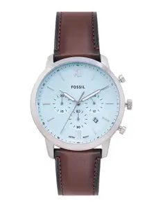 Fossil Men Neutra Leather Chronograph Analogue Watch FS6109I