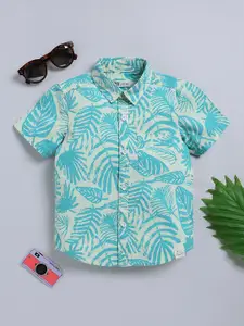 Happy Faces Kids Boys Printed Pure Cotton Casual Shirt