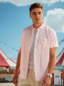 Louis Philippe Sport Men Slim Fit Floral Opaque Printed Casual Shirt