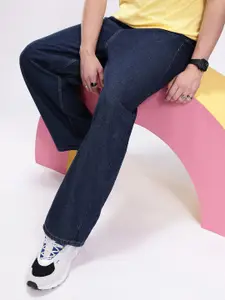 Kook N Keech Men Wide Leg High-Rise Stretchable Jeans