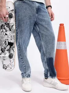 Kook N Keech Relaxed Fit High-Rise Heavy Fade Stretchable Jeans