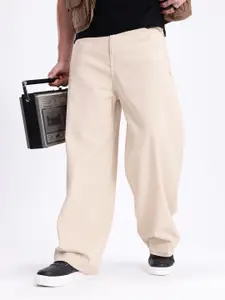 Kook N Keech Men Wide Leg High-Rise Jeans