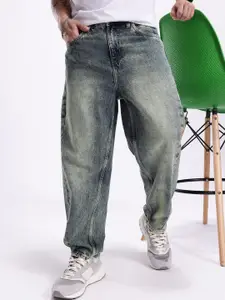 Kook N Keech Men Relaxed Fit High-Rise Heavy Fade Jeans